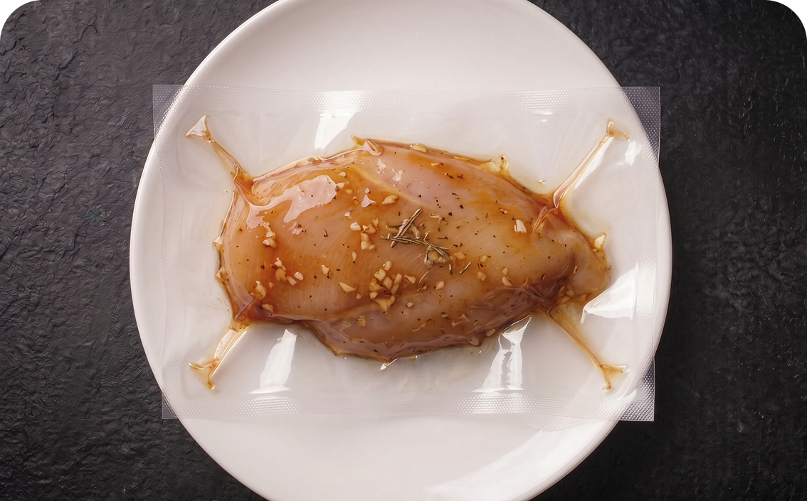 Poulet mariné & préparé
